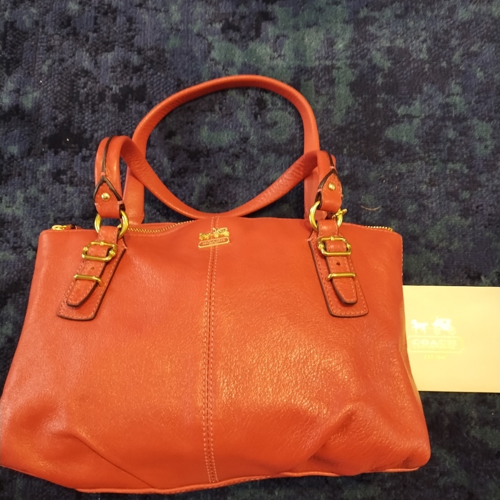 Coach Burnt Orange Bag/Purse - Picture 2 of 13